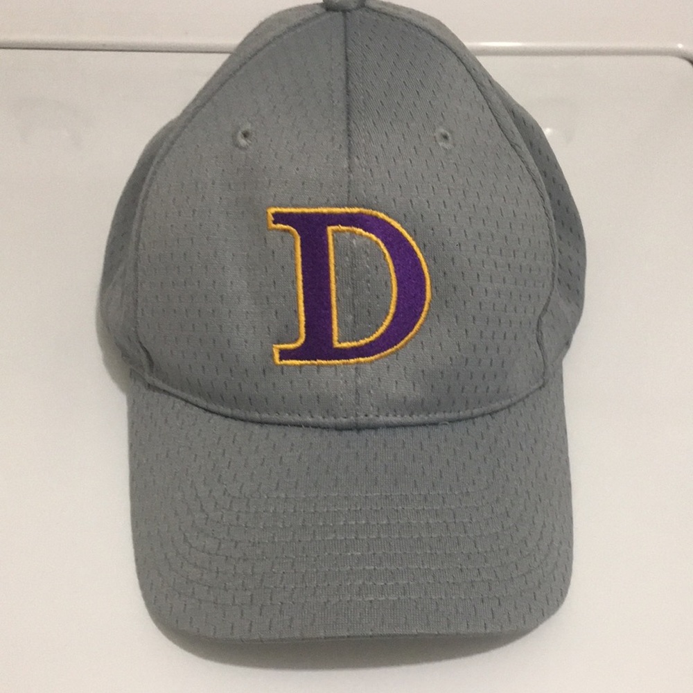 DHS Broncos The Pride Band Velcro Strapback Hat Denton High School Cap EUC